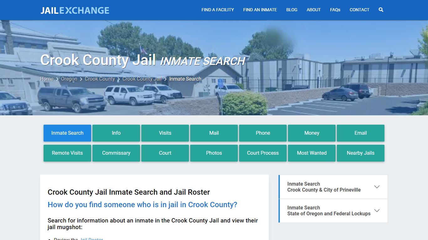 Inmate Search: Roster & Mugshots - Crook County Jail, OR - Jail Exchange
